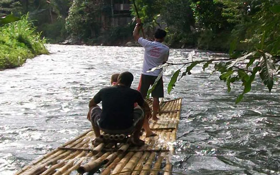 bamboo-rafting